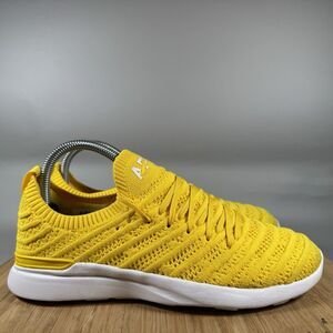 APL Womens Techloom Wave Yellow Running Shoes Sneakers Size 8
